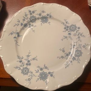 Vintage Seltman Weiden Christina Bavarian Blue porcelain fine china Set of 3